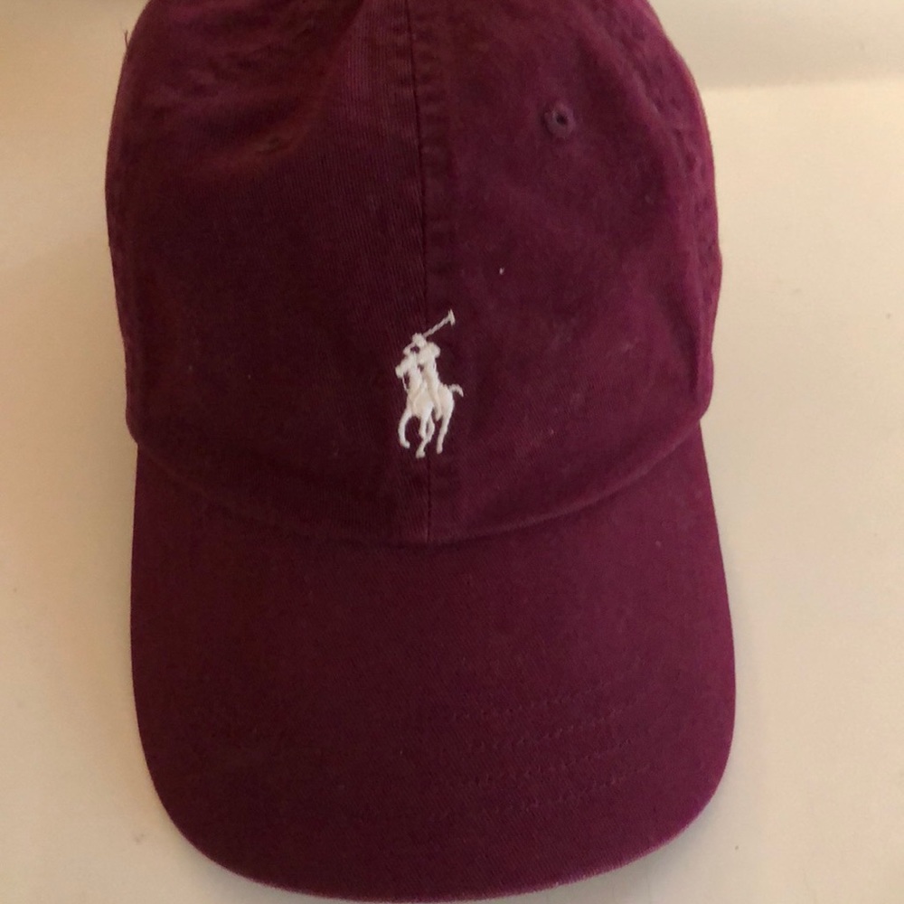 Maroon Ralph Lauren Polo Hat